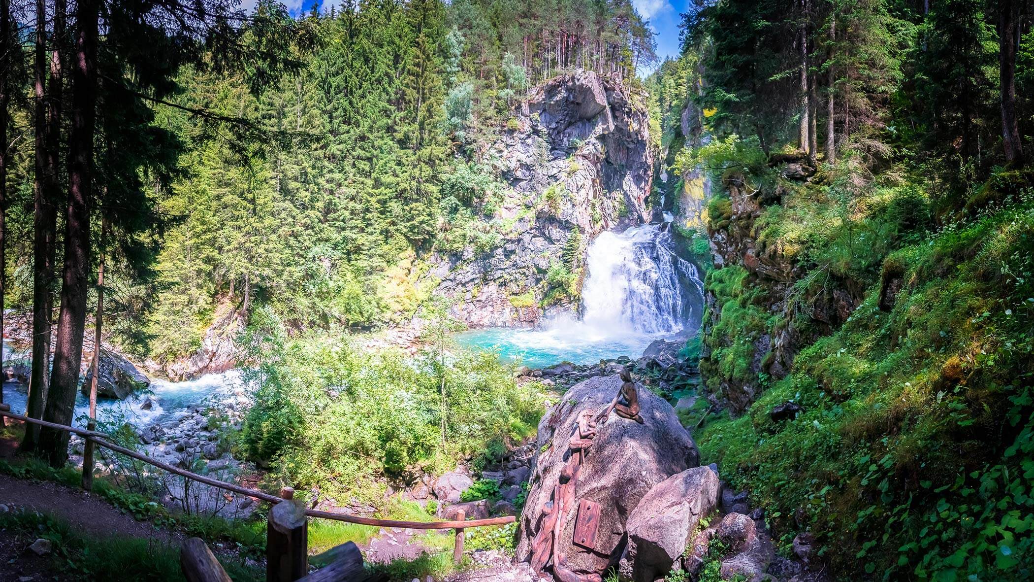 Franziskusweg zu den Reinbach Wasserfällen