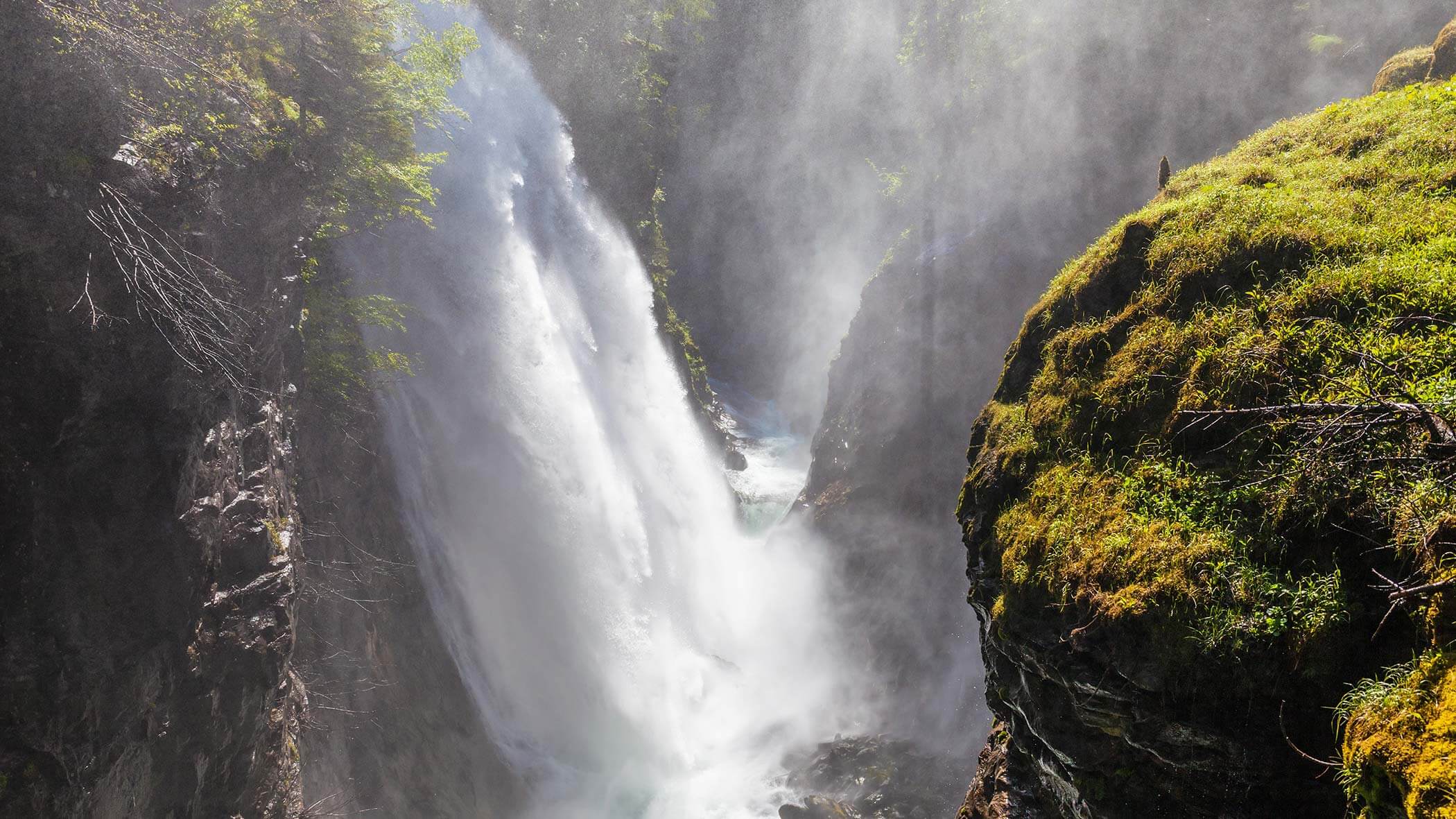 Wasserfall in Sand in Taufers
